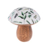 Decorative Winter Mushroom Figures - White