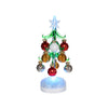 Glass Light Up Trees with Ornaments - Embossed