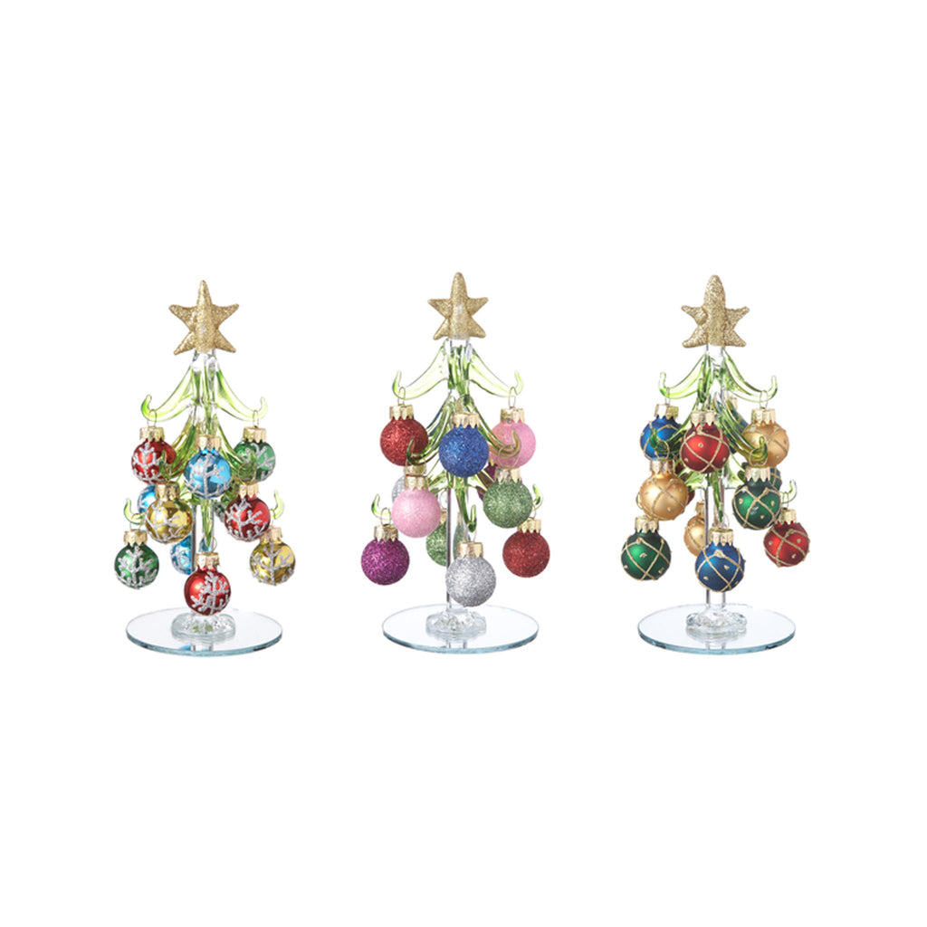 Light Up Trees with Ornaments  - Short