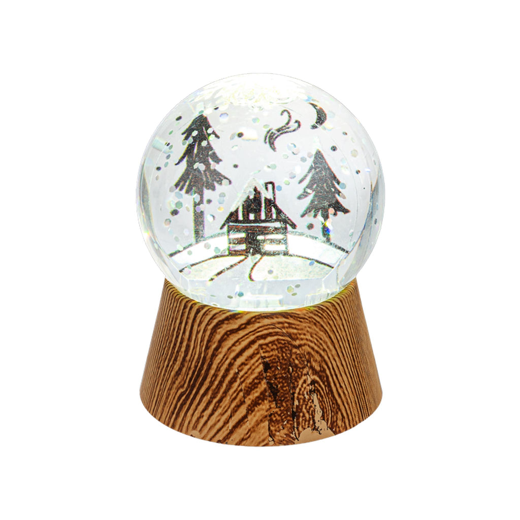 Lighted LED Globe Woodland Scenes - House