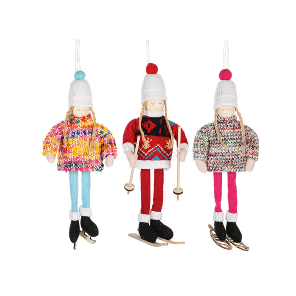 Winter Fun Sweater Clad Ornaments