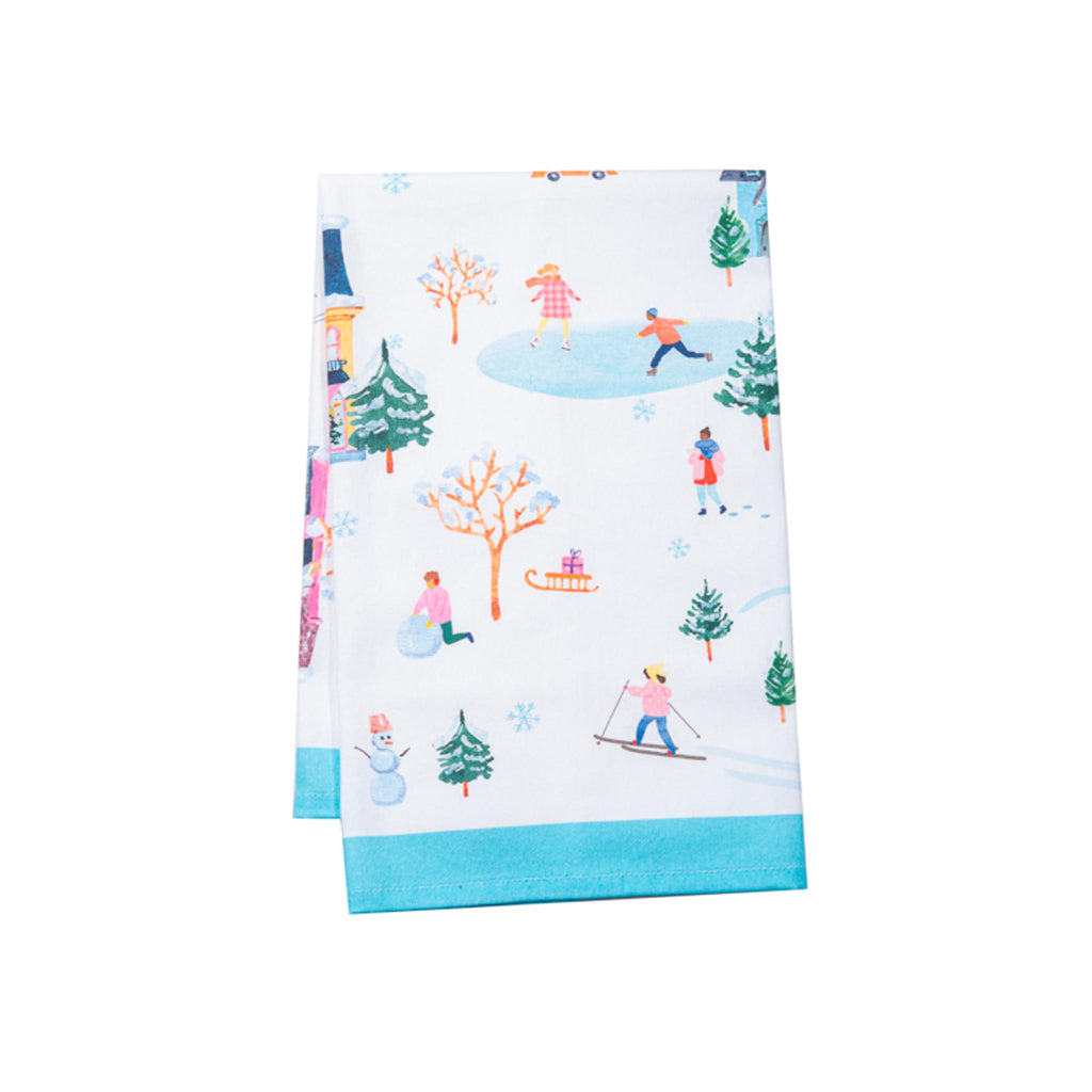 Snowy Day Tea Towels - Activities