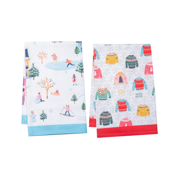 Snowy Day Tea Towels