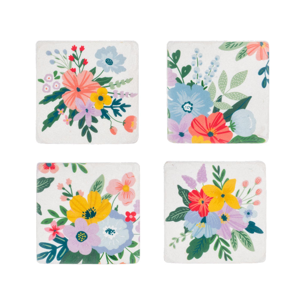 Floral Bloom Coaster Set of 4