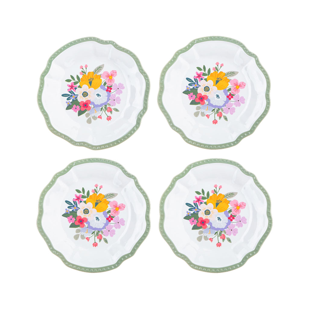 Floral Bloom Melamine Salad Plate