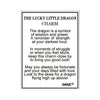Lucky Little Dragon Charm - card