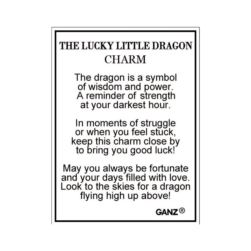 Lucky Little Dragon Charm - card