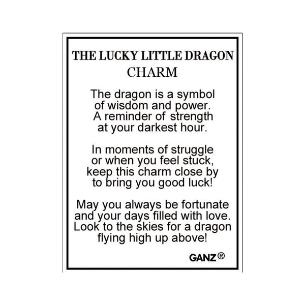 Lucky Little Dragon Charm - card