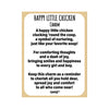 Happy Little Chicken Charm - card