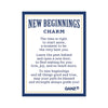 New Beginnings Charm -card