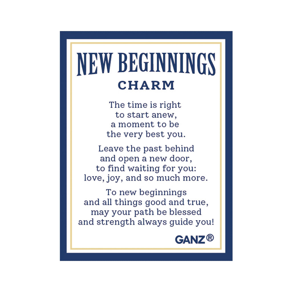 New Beginnings Charm -card