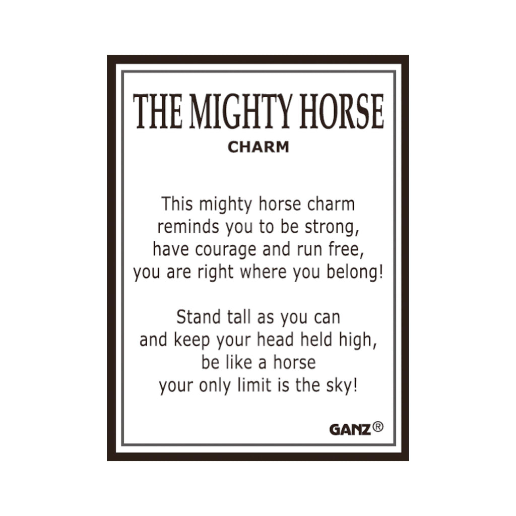 Mighty Horse Charm - card