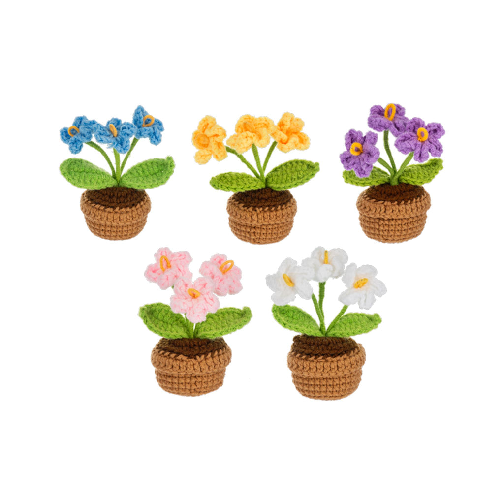 Crocheted Mini Flower Pots