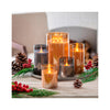 Flameless LED Pillar Candles in Glass