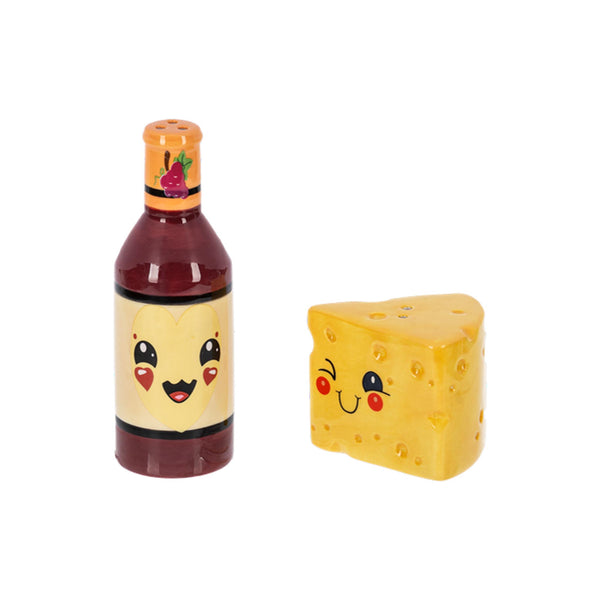 Wine & Cheese Salt & Pepper Shaker Set