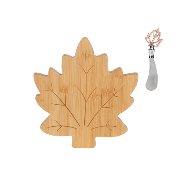 Maple Leaf Cheese Board Set