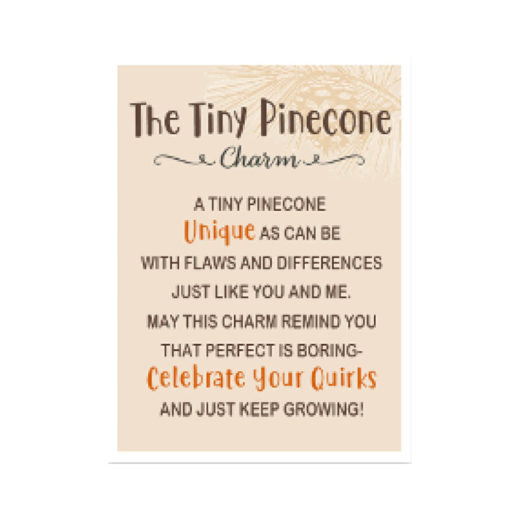 The Tiny Pinecone Charm - card