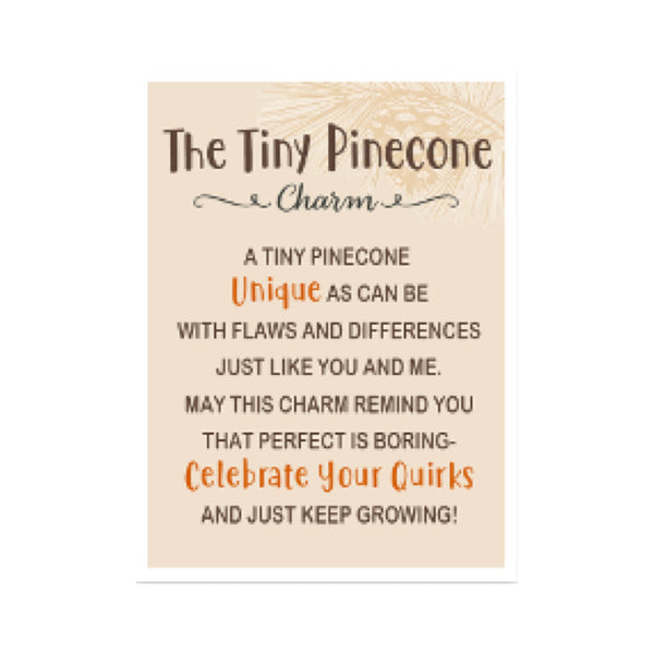 The Tiny Pinecone Charm - card