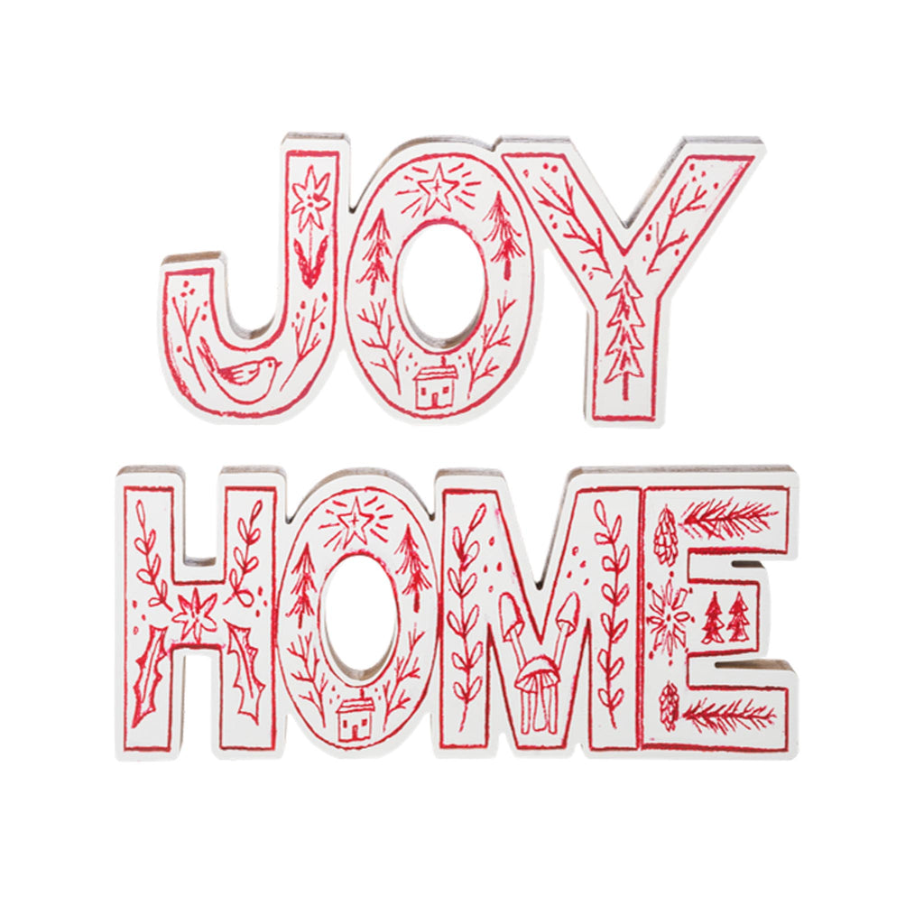 Decorative Holiday Word Blocks