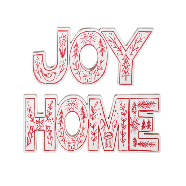 Decorative Holiday Word Blocks