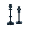 Navy Blue Iron Candle Holders