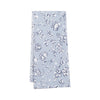 Vintage Floral Tea Towels - Blue Grey & White