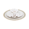 Vintage Floral Round Cotton Placemat - in use