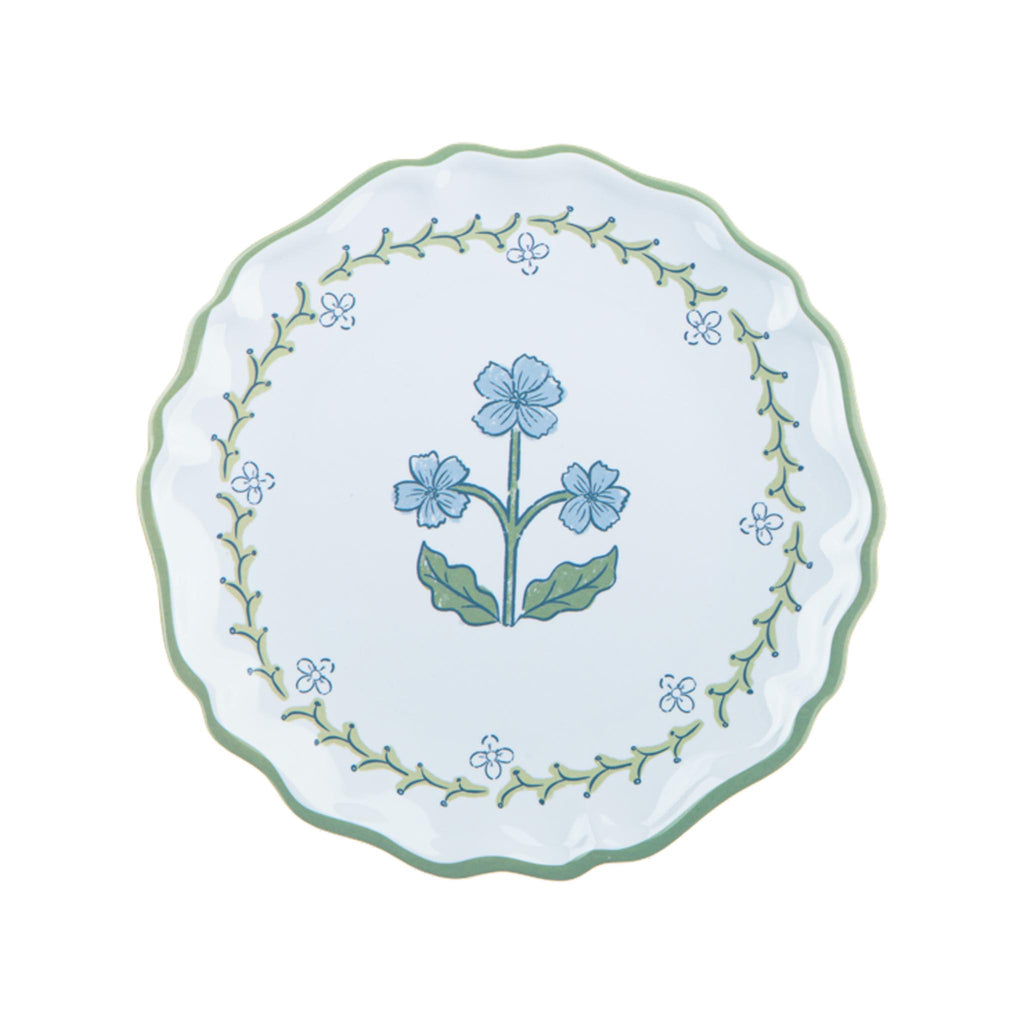 Vintage Floral Melamine Salad Plate