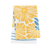 Mod Flower Tea Towels - Yellow Flowers