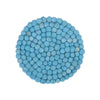 Handcrafted Felted Ball Wool Trivets with Backing - Blue