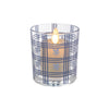 Modern Glass Tealight Holders - lit