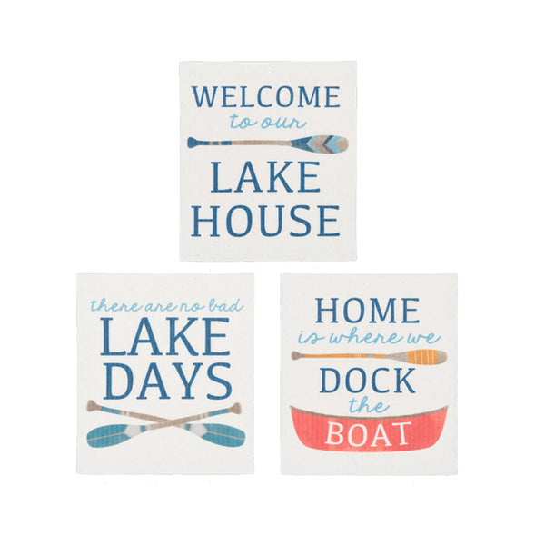 Lake Life Swedish Dishcloths