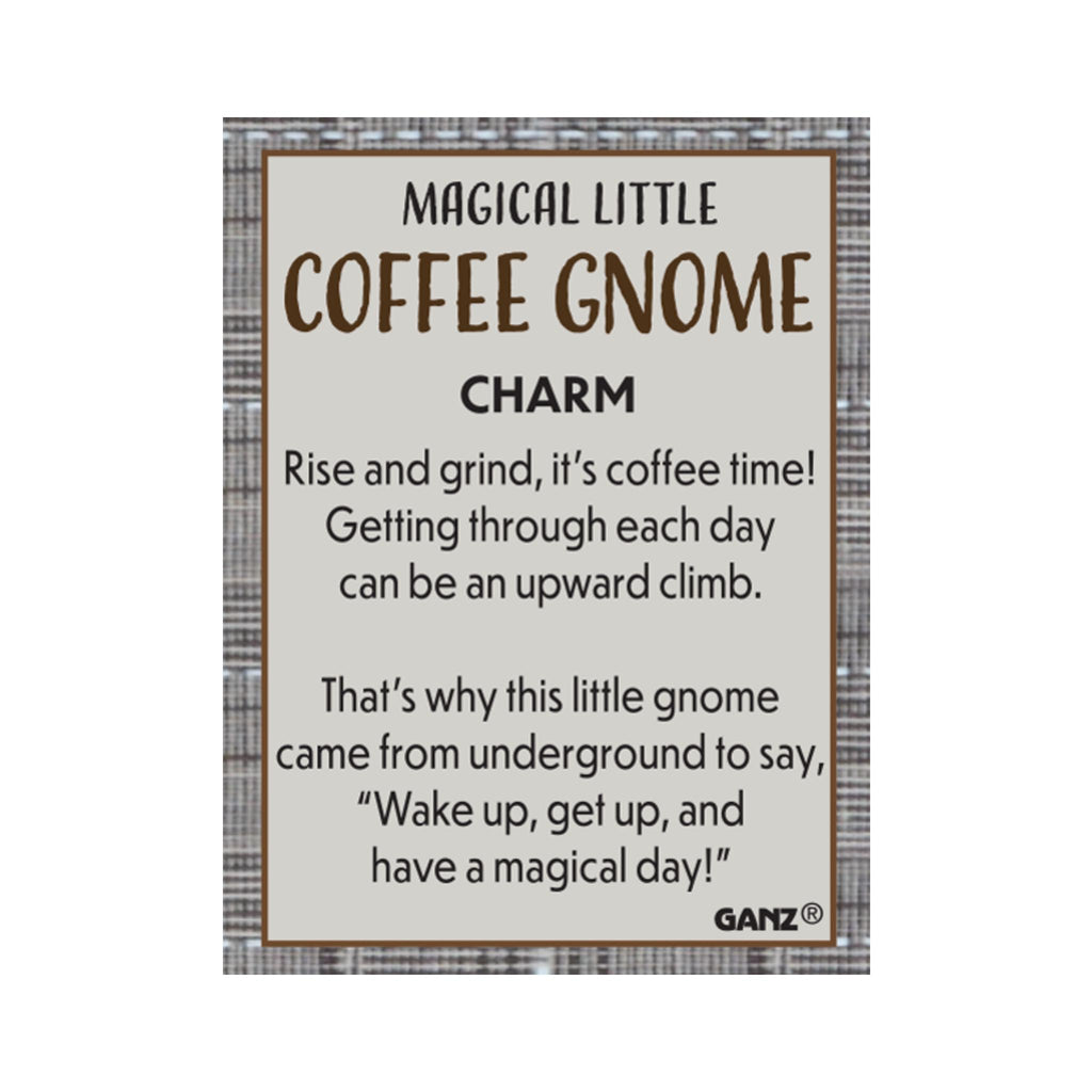 Magical Little Coffee Gnome Charms - card