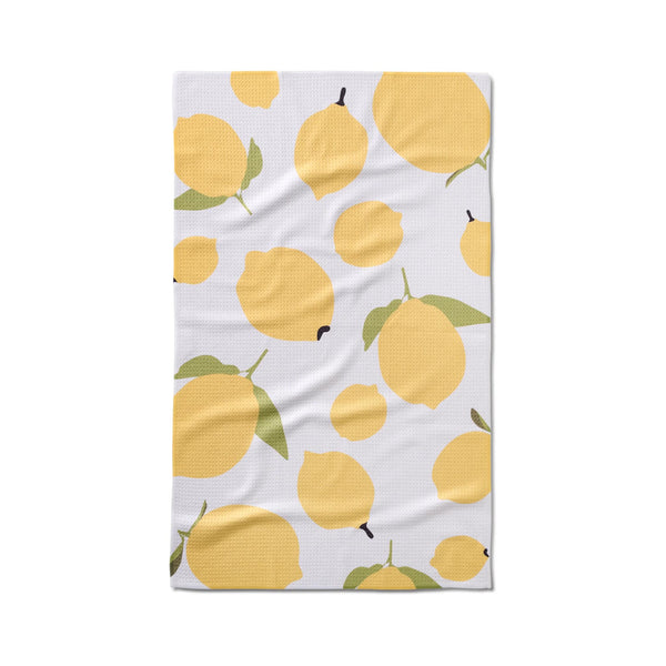 Geometry Tea Towel - Sunny Lemons & Oranges