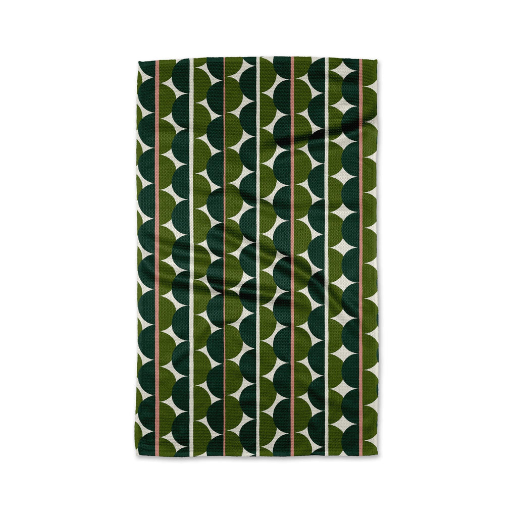 Geometry Tea Towel - Block Print Eclipse