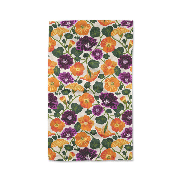Geometry Tea Towel - Nasturtium Garden