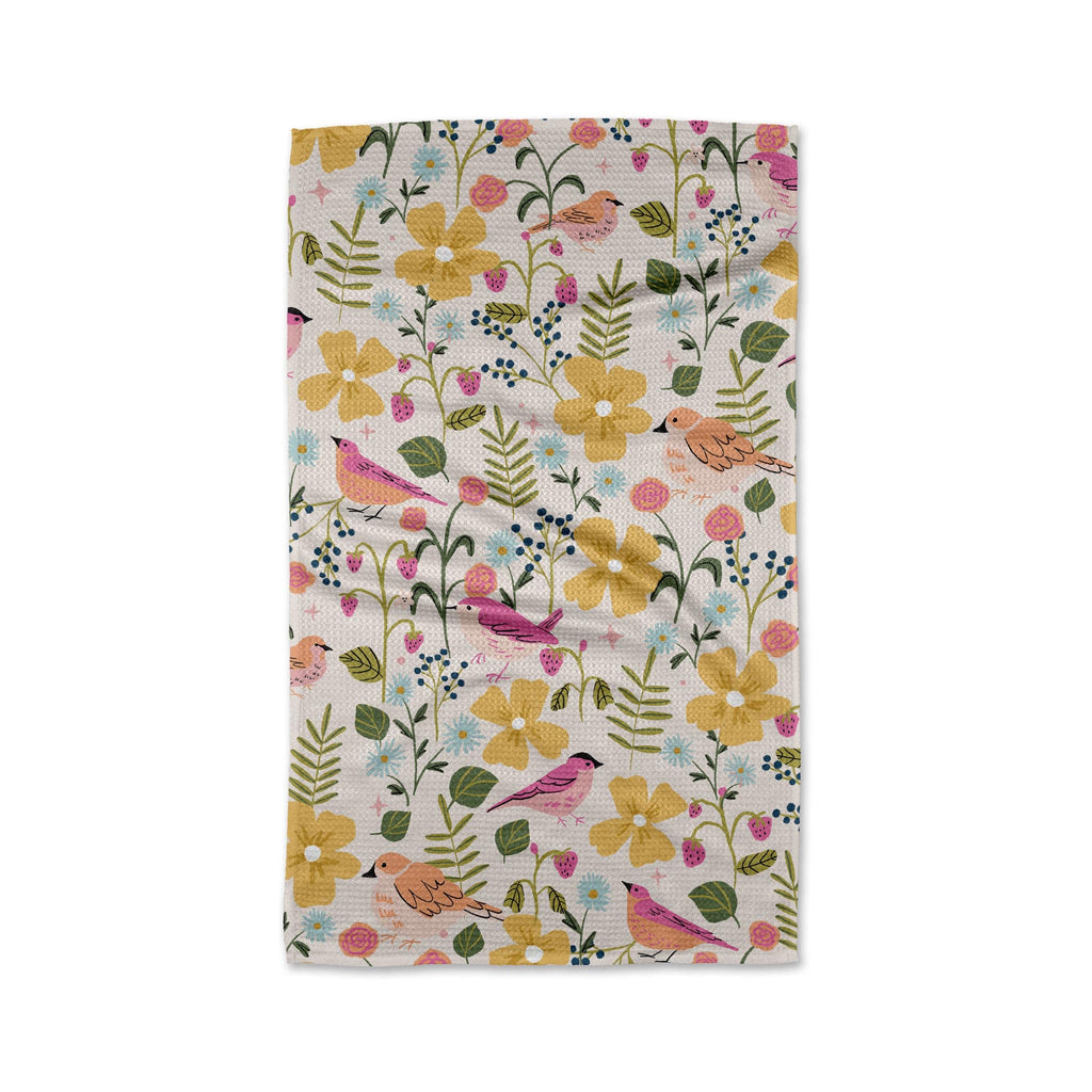 Geometry Tea Towel - Summer Songbirds