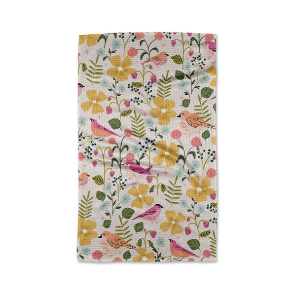Geometry Tea Towel - Summer Songbirds