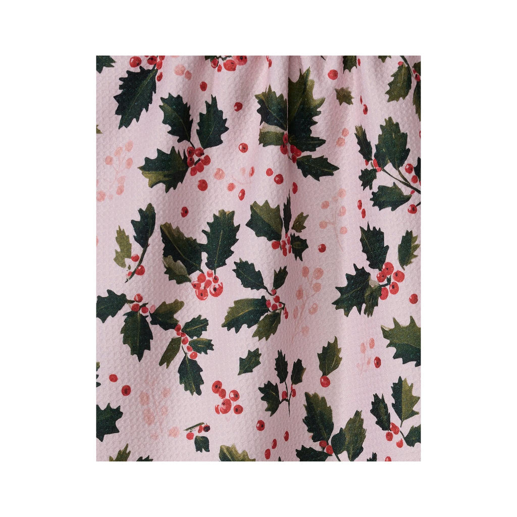 Geometry Tea Towel - Blushberry - detail