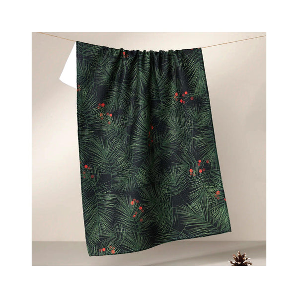 Geometry Tea Towel - Evergreen Pine