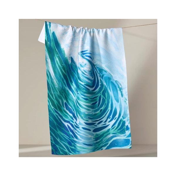 Geometry Tea Towel - Ocean Wave