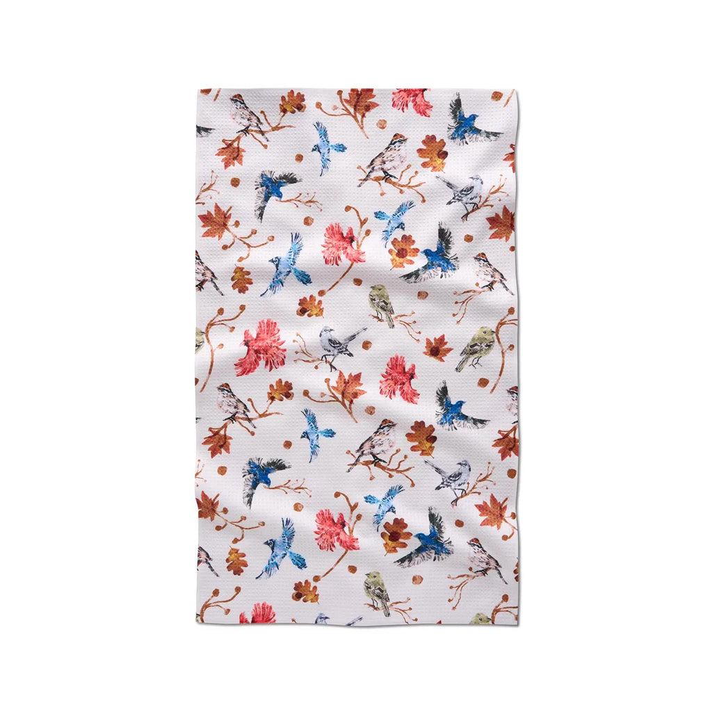 Geometry Tea Towel - Autumnal Bird Skies