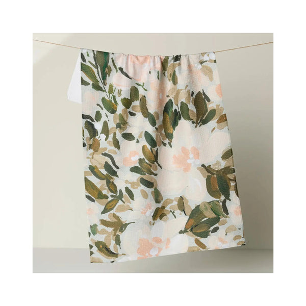 Geometry Tea Towel - Painted Blossoms