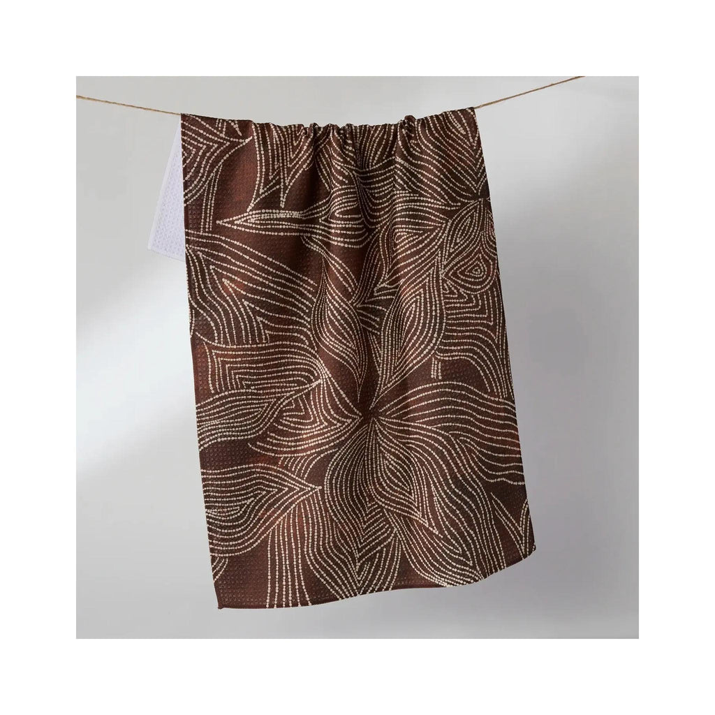 Geometry Tea Towel - Pearl Botanical
