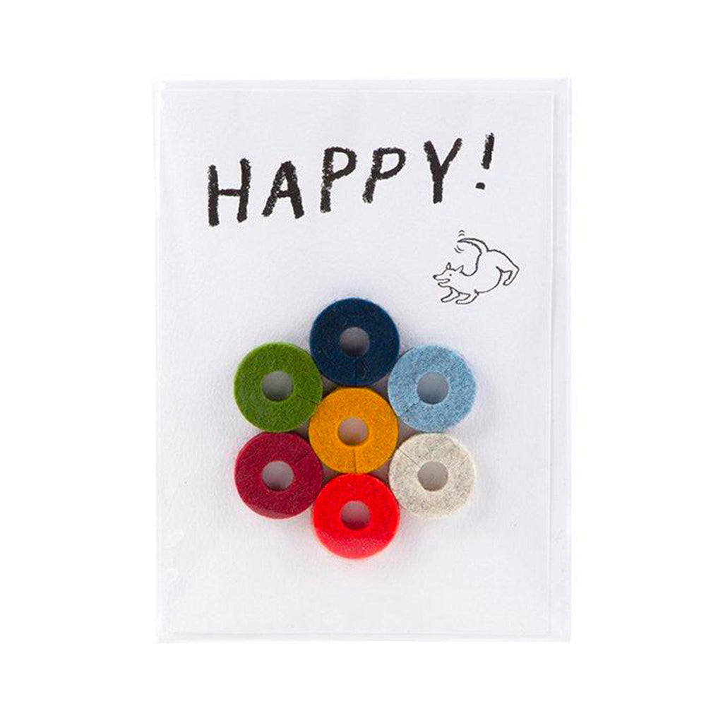 Wine O's Stem Marker Set of 7 - Happy