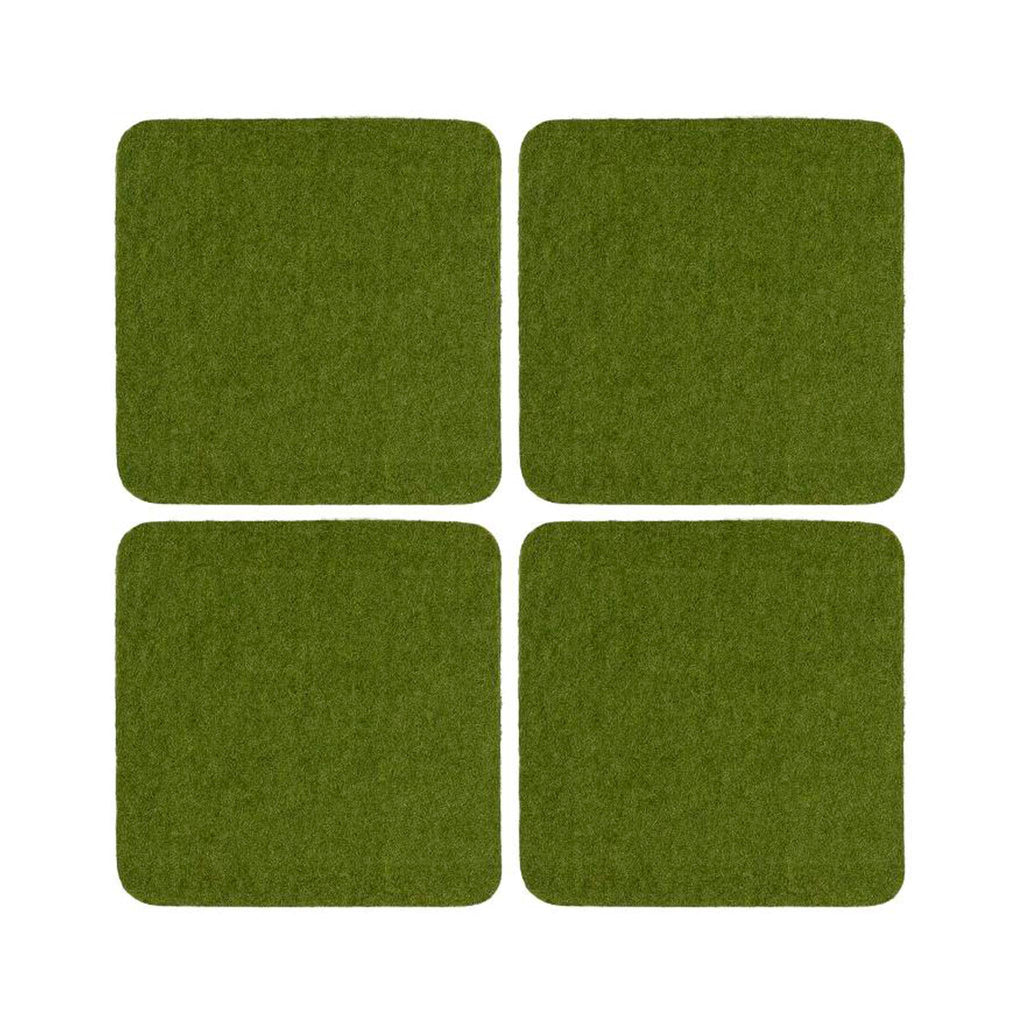 Bierfilzl Wool Felt Coaster Set of 4 - Loden Green