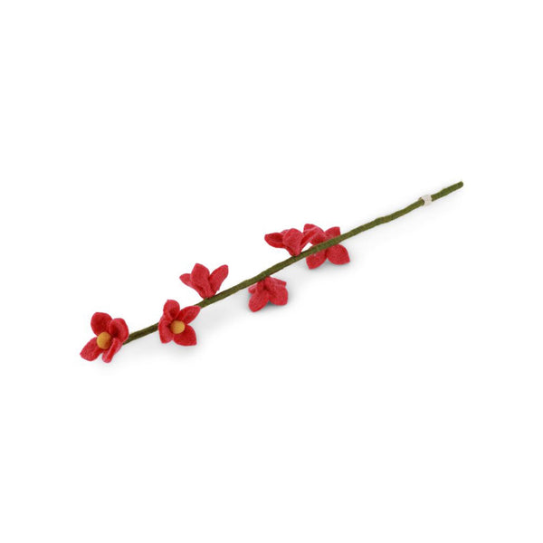 Felt Melon Flowers on Stalk