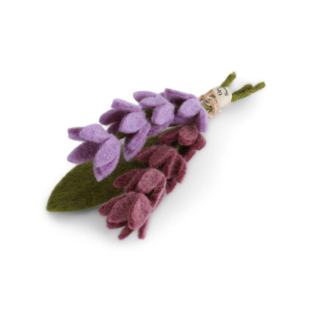 Felt Lavenders & Leaf Bouquet - Small