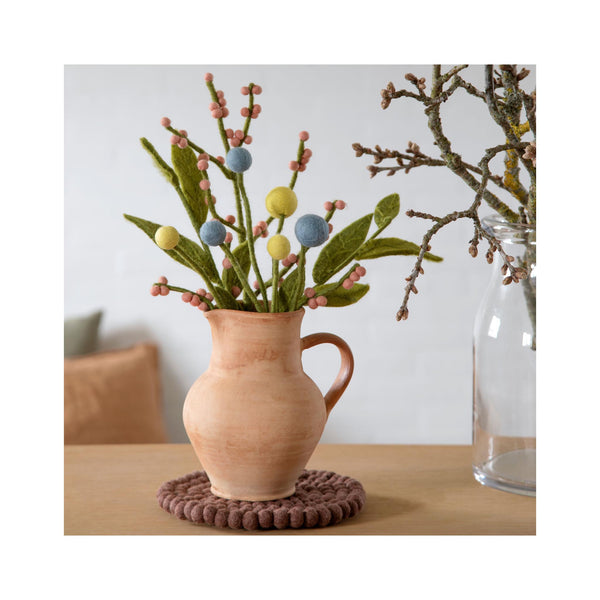 Felt Flowers - in arrangement