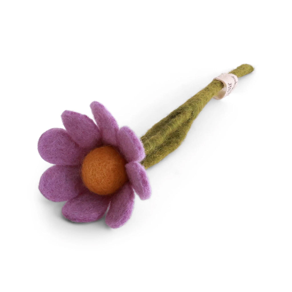 Felt Small Anemone with Leaf